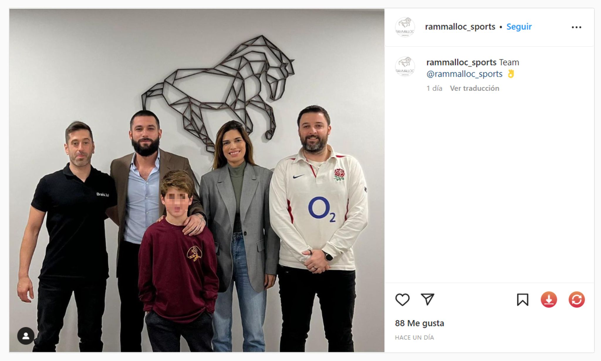 La publicación de Rammalloc Sports en la que aparecen Jota Peleteiro y Miriam Cruz juntos (@rammalloc_sports)