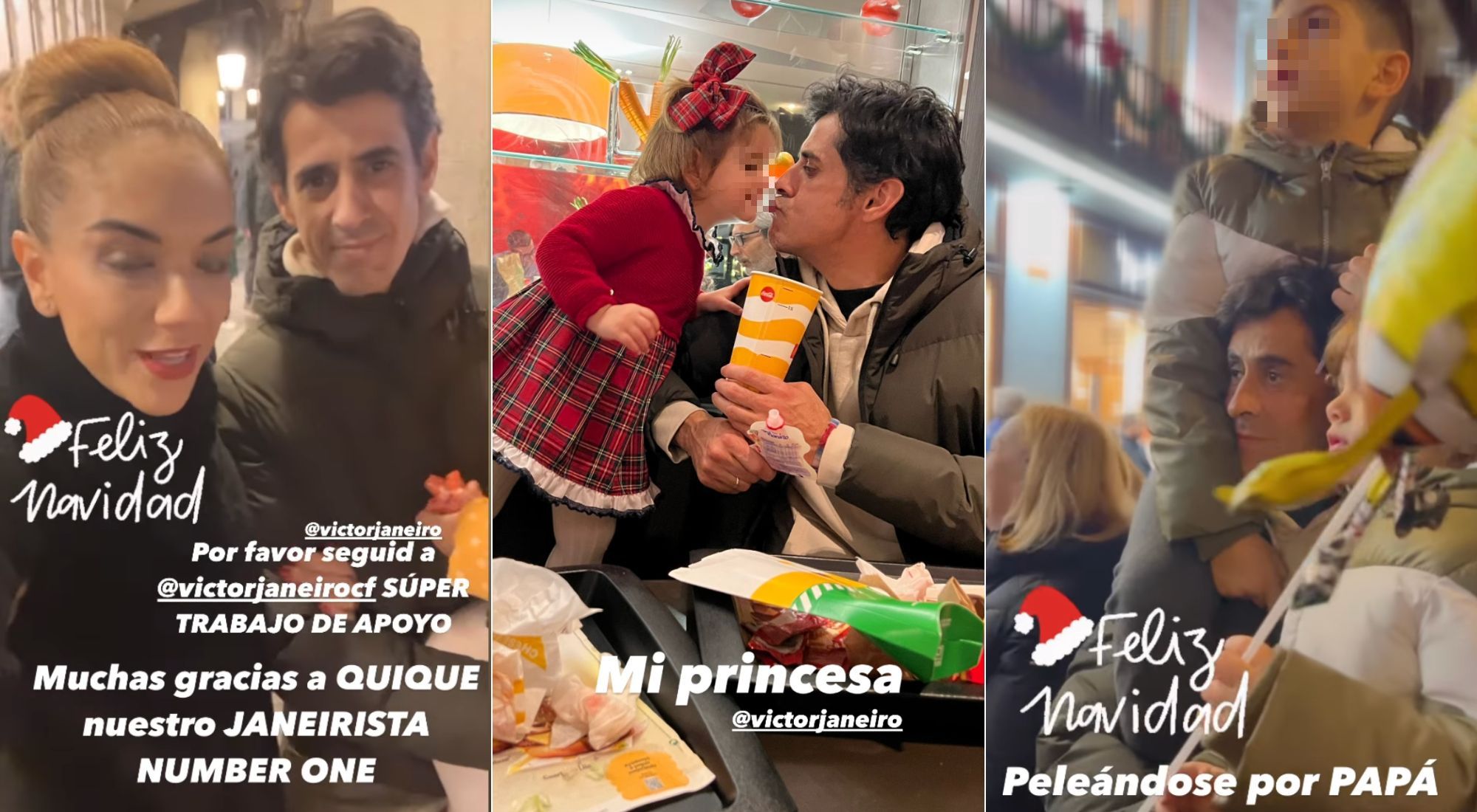 Víctor Janeiro disfruta de planes navideños con sus hijos (@beatrapote)