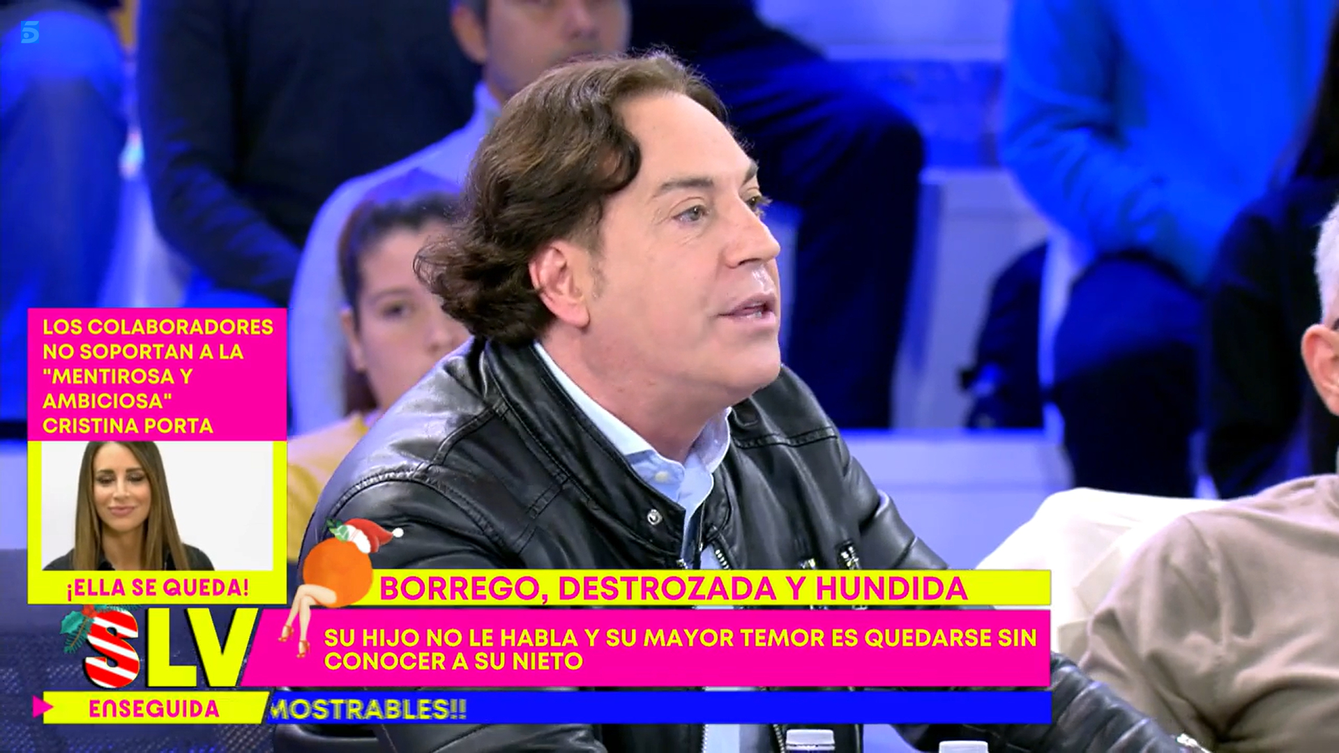 Pipi Estrada en 'Sálvame', donde ha tenido más de una discusión con Carmen Borrego.