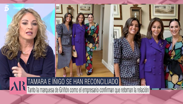 El programa de Ana Rosa analiza la reconciliación de Tamara e Íñigo