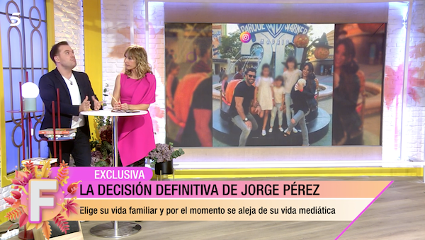 Saúl Ortiz y Emma García hablan de Jorge Pérez en 'Fiesta'.