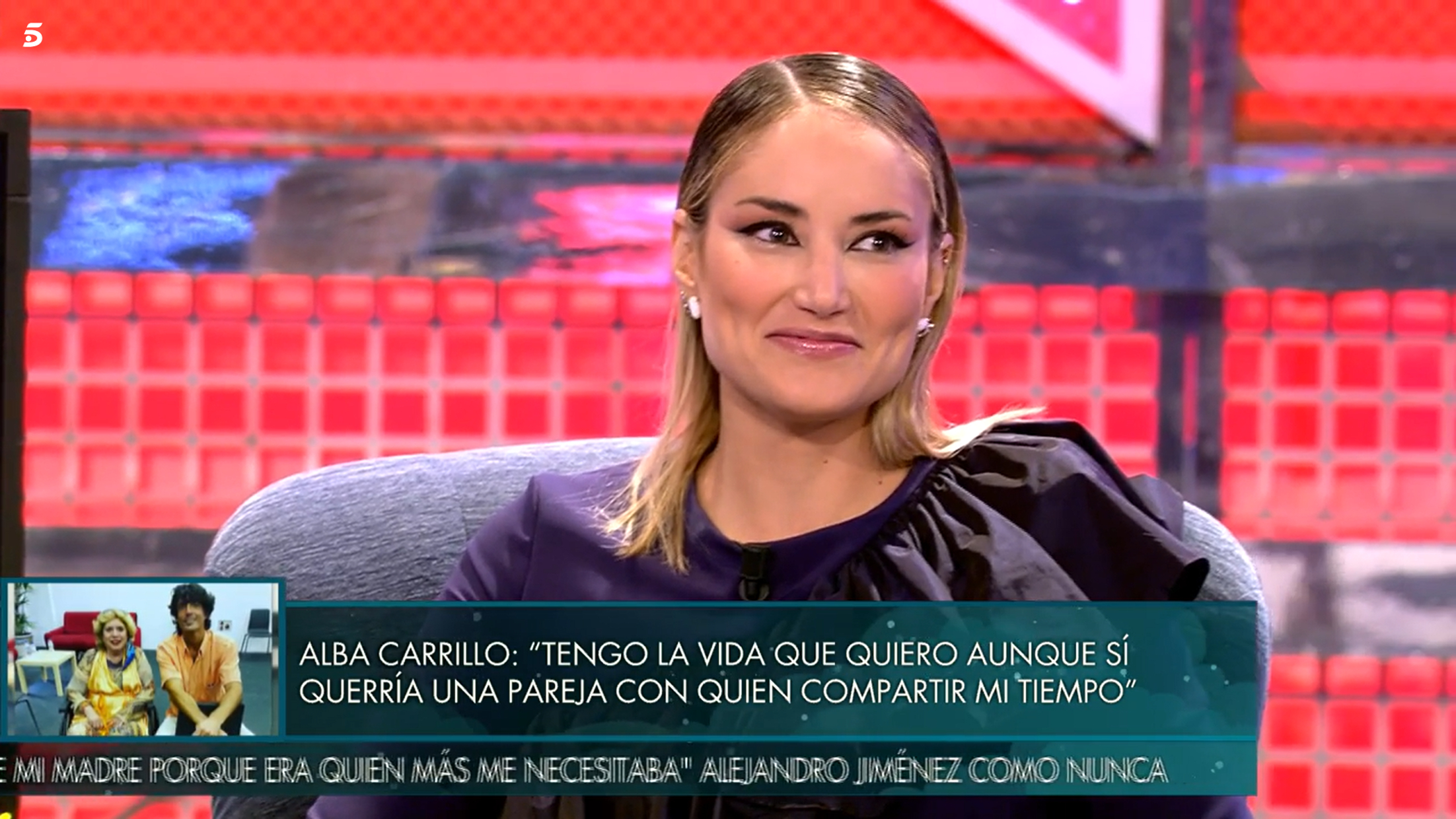 Alba Carrillo durante su intervención en el 'Deluxe'.