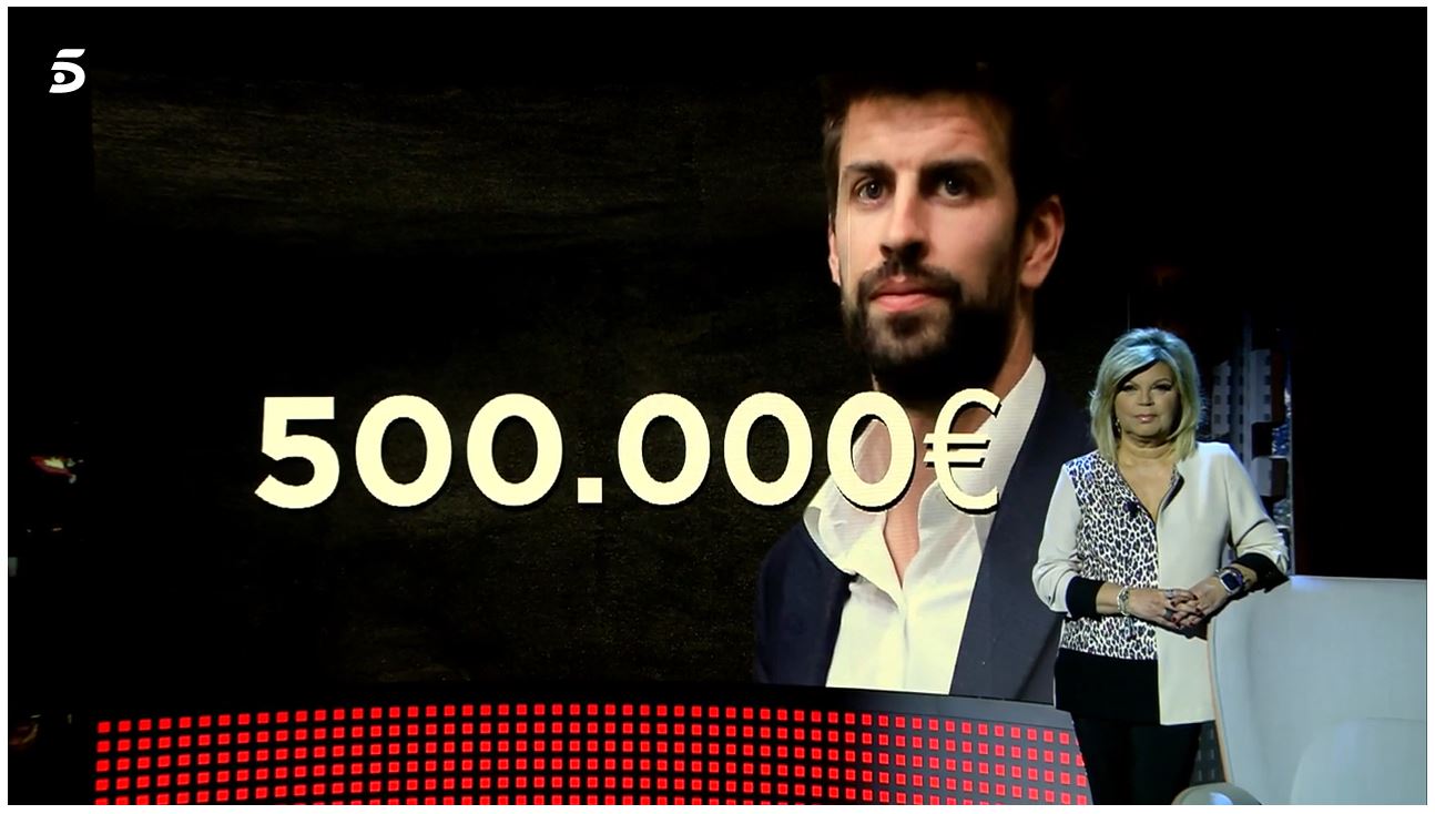 Terelu explicó que Piqué ya ha ganado más de medio millón.
