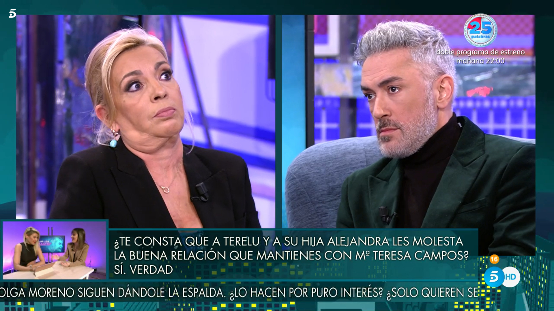 Kiko Hernández y Carmen Borrego han tenido un encontronazo en el 'Viernes Deluxe'.