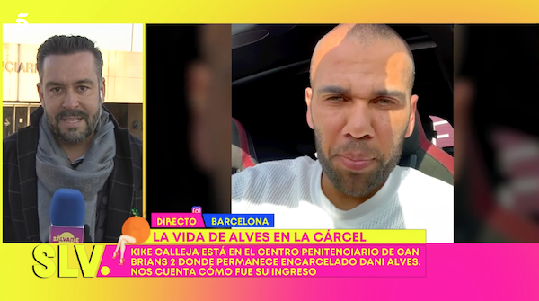 Kike Calleja da detalles en 'Sálvame' sobre la rutina de Dani Alves en la cárcel