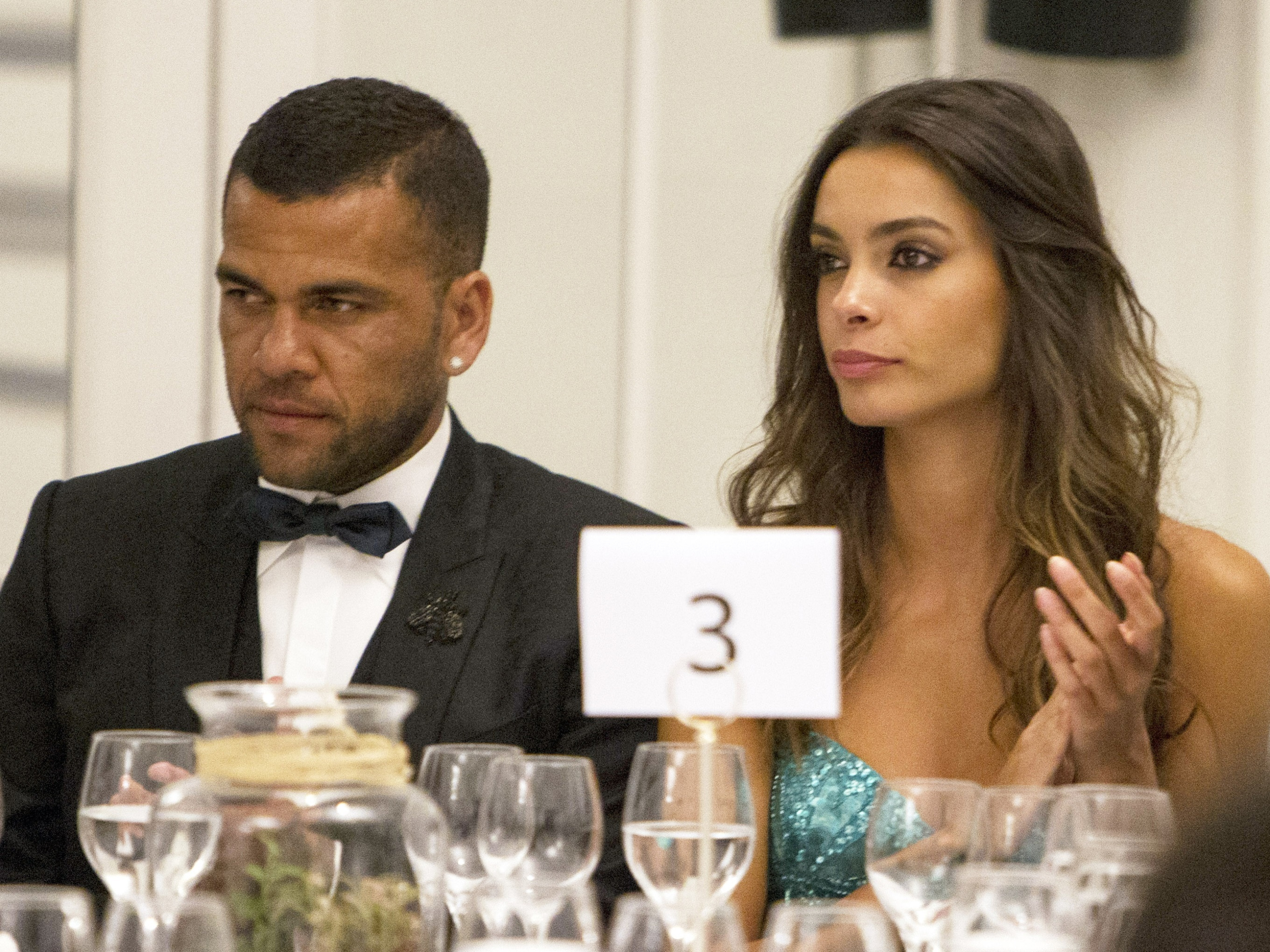 Dani Alves y Joana Sanz, en una imagen de Europa Press.