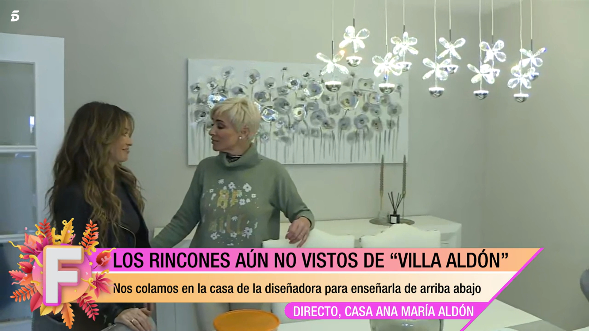 Ana María Aldón ha dado la bienvenida a María Verdoy en su hogar.