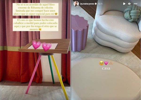 Laura Escanes comparte fotos de su nueva casa, un atril hecho a medida y detalles del salón