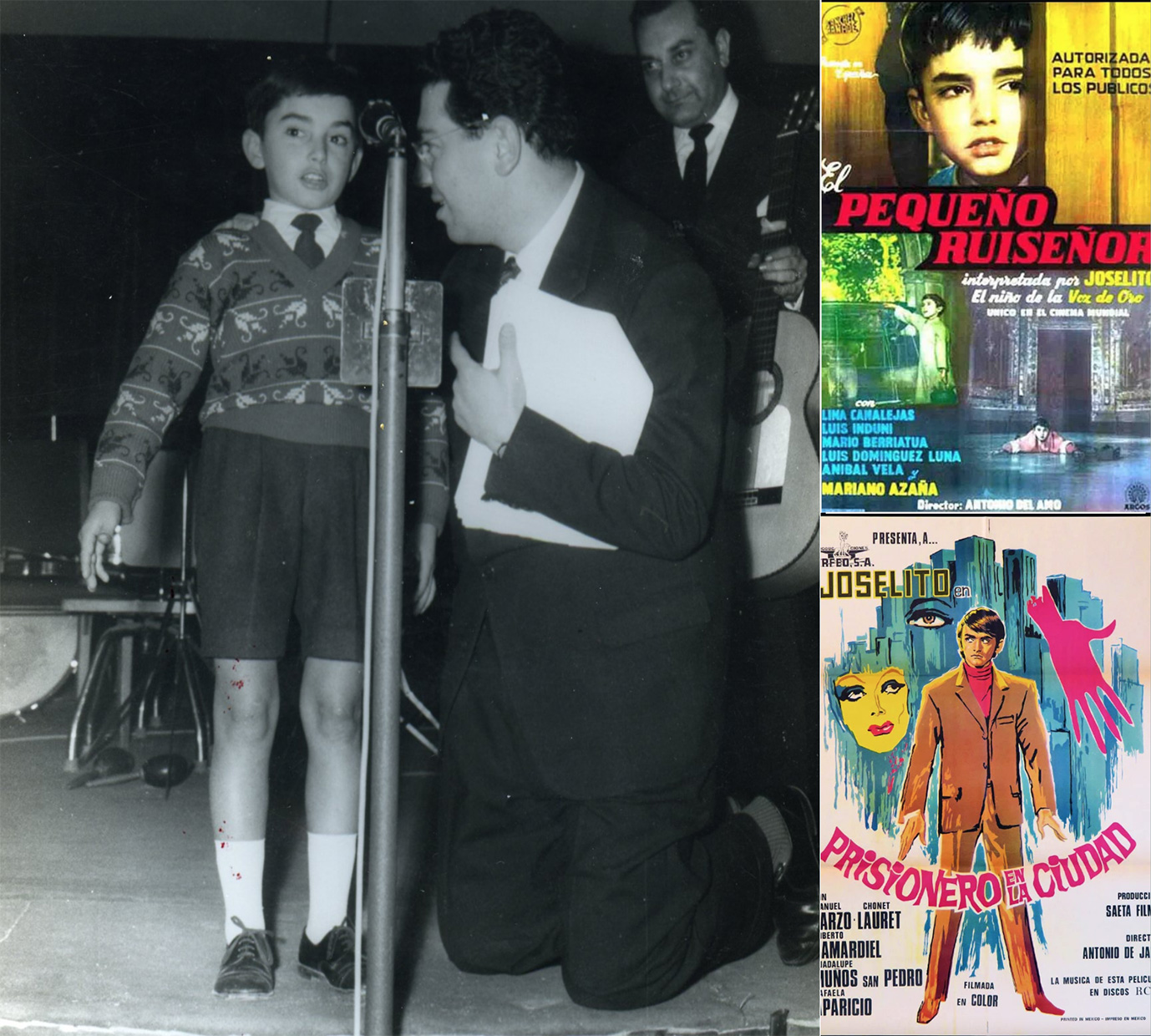 Joselito de niño cantante y carteles de sus películas