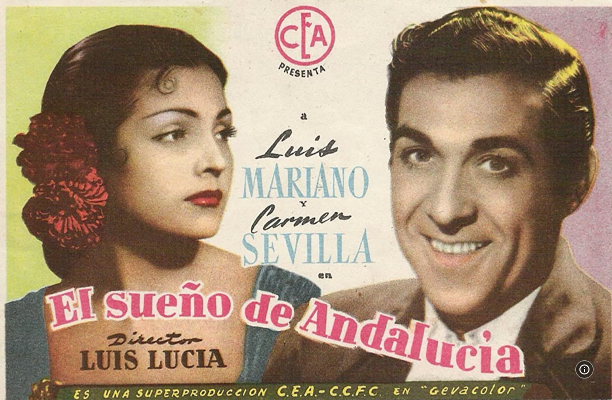 Luis Mariano y Carmen Sevilla, en su película juntos.