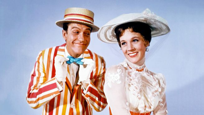 Dick Van Dyke y Julie Andrews en 'Mary Poppins'.