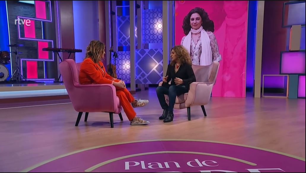 Lolita, durante su entrevista con Toñi Moreno en 'Plan de tarde'.