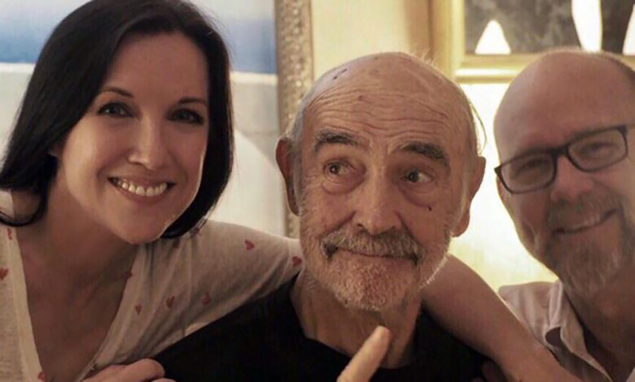 Sean Connery rodeado de su familia