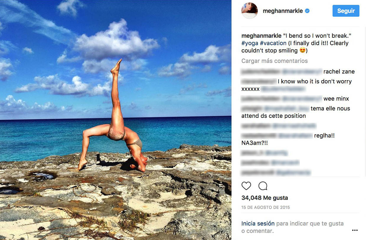 Meghan Markle yoga