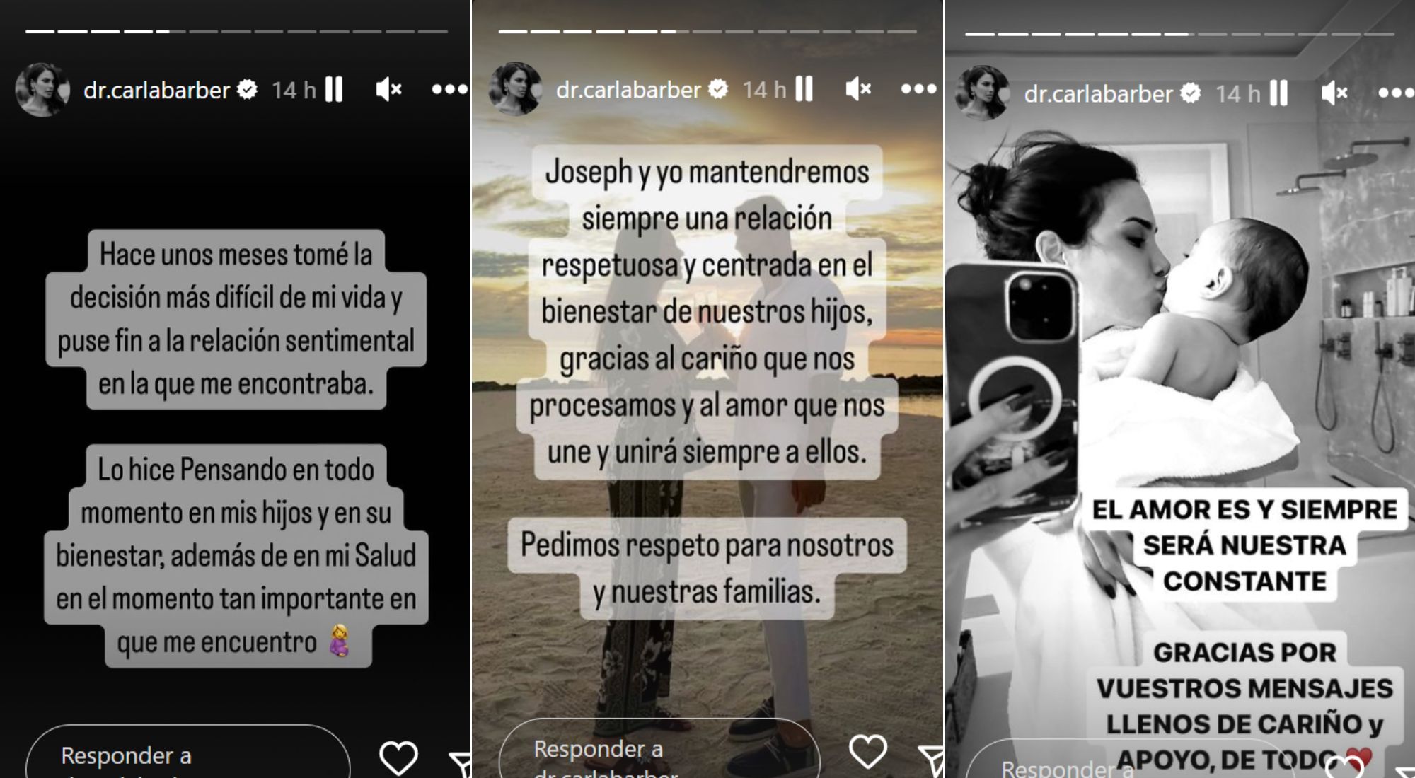 Carla Barber anuncia la ruptura con Joseph a través de Instagram (@dr.carlabarber)
