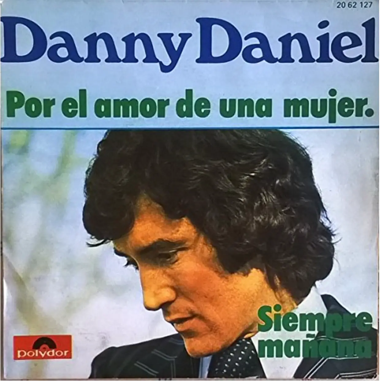 Danny Daniel en una portada de un disco de los 70