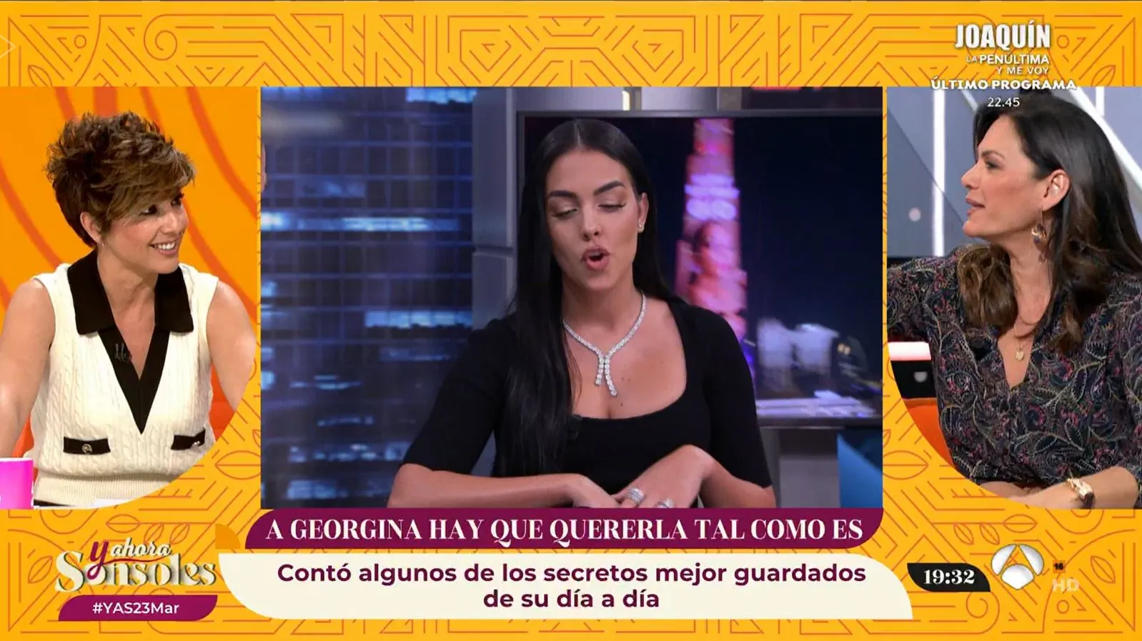 Sonsoles Ónega y Fabiola Martínez hablaron de Georgina Rodríguez.