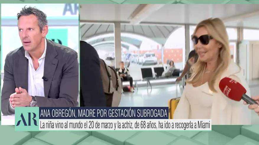 Joaquín Prat y Ana Obregón a doble pantalla en 'El programa de Ana Rosa'