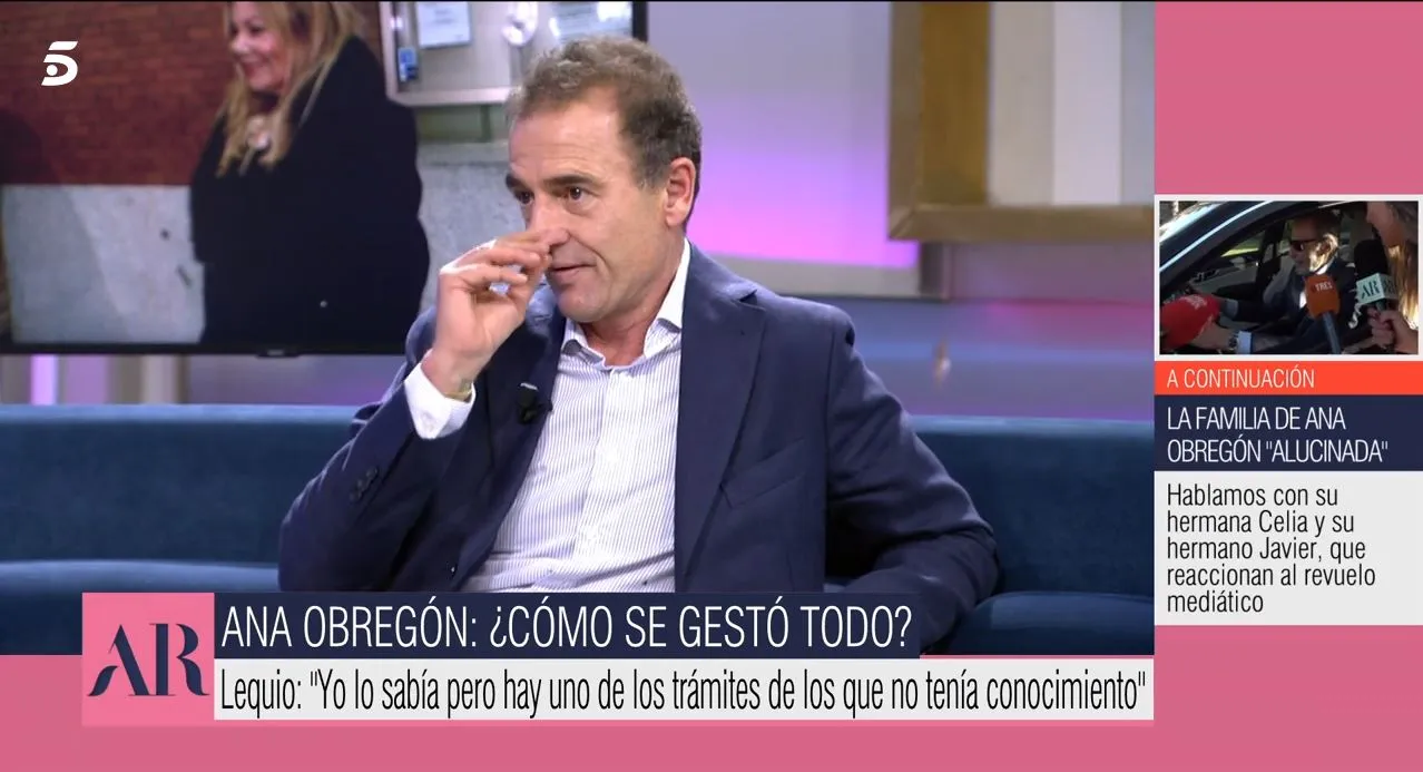 Alessandro Lequio, en el plató de 'El programa de AR'.