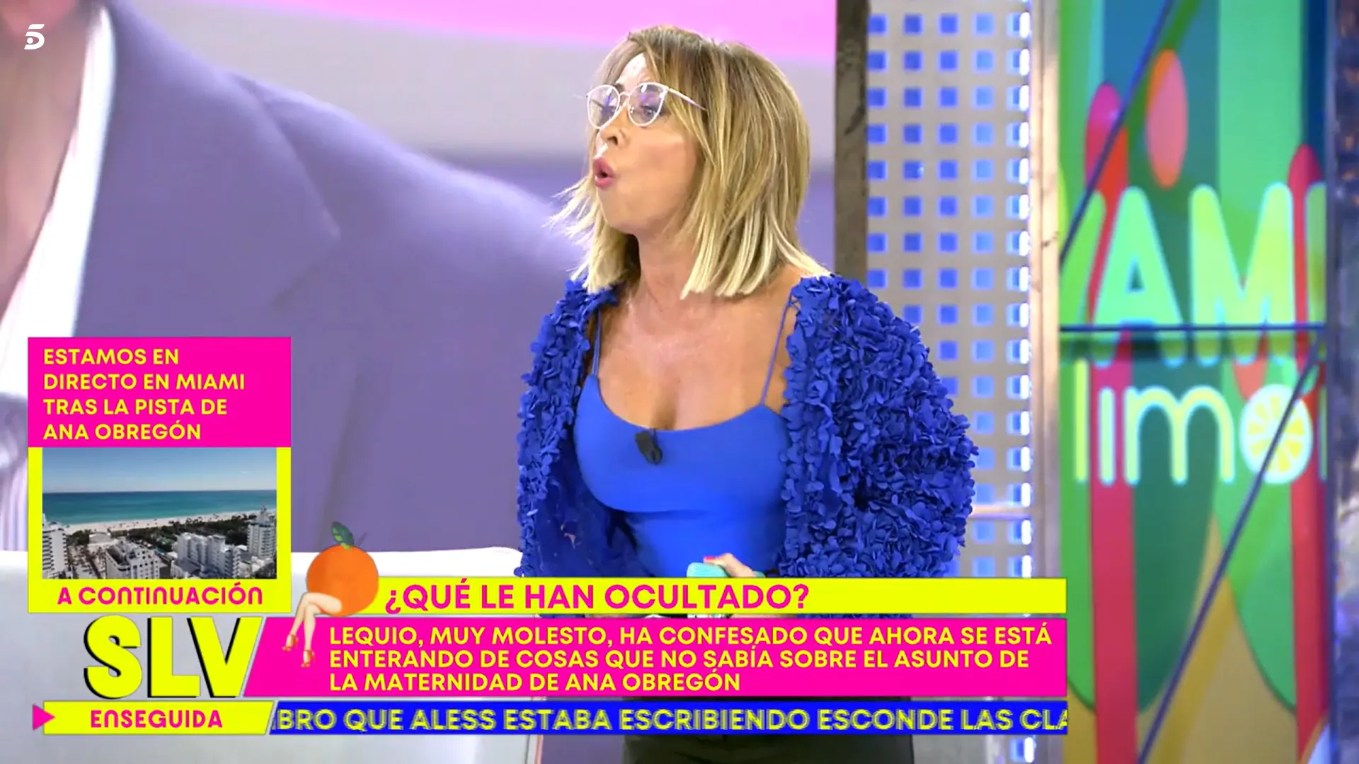 María Patiño lee la carta de Aless Lequio en directo (Telecinco)
