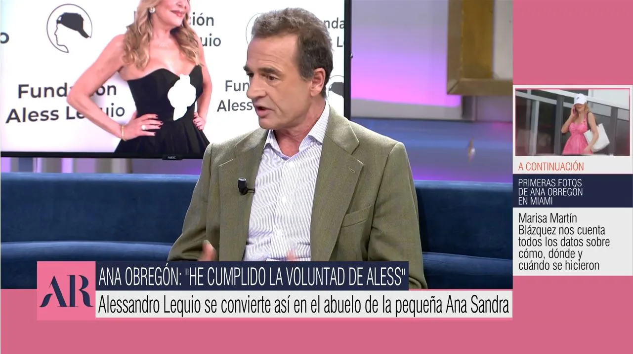 Alessandro Lequio ha hablado de su nieta en 'El programa de AR'.