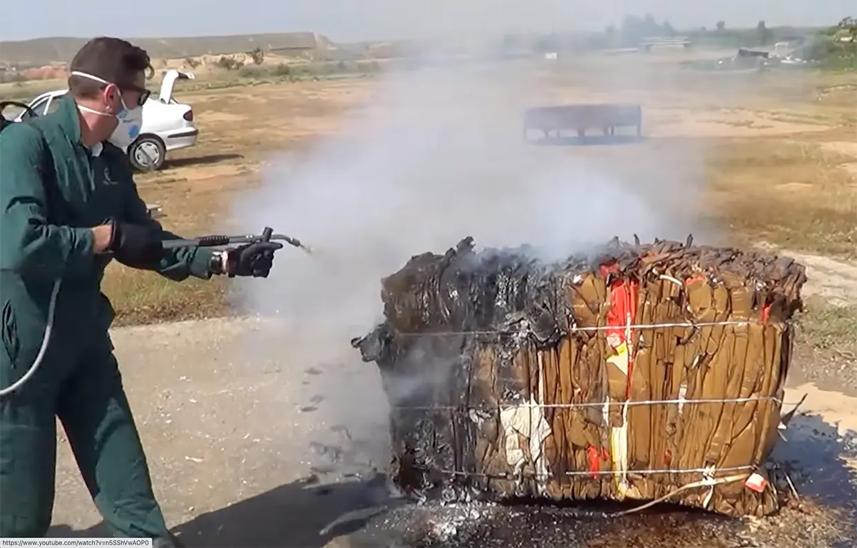 Demostración del funcionamiento del ecofire