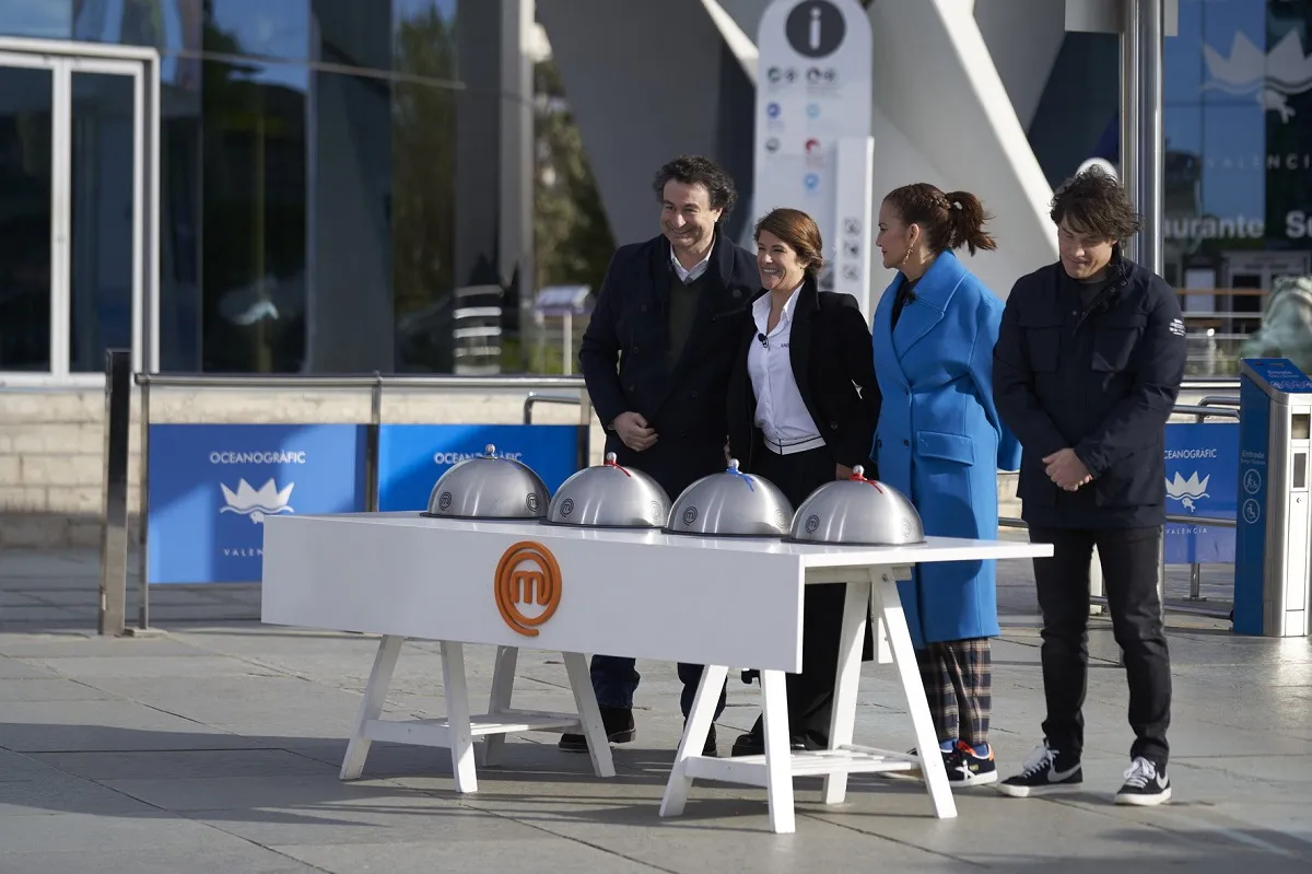 Un momento de la prueba de exteriores de 'MasterChef' en el Oceanogràfic de Valencia.