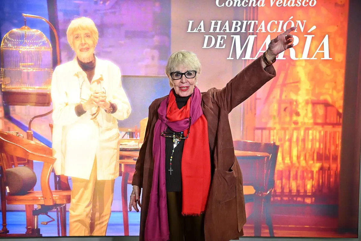 Concha Velasco, durante la promo de la obra 'La habitación de María'.