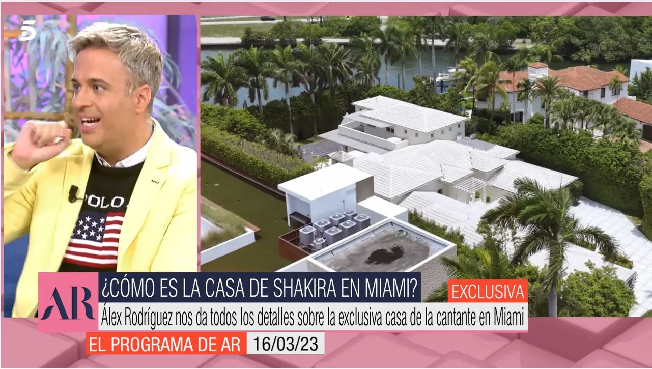 Álex Rodríguez ha mostrado la casa de Shakira por dentro.