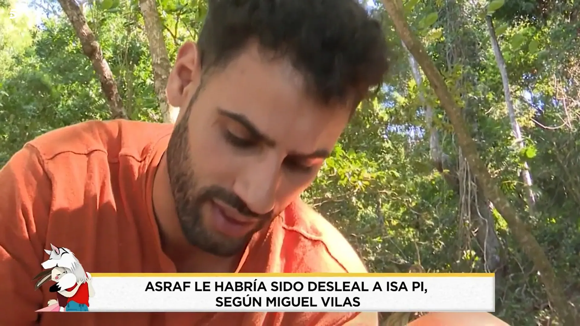 Asraf Beno le habría sido desleal a Isa P, según Miguel Vilas (Telecinco)