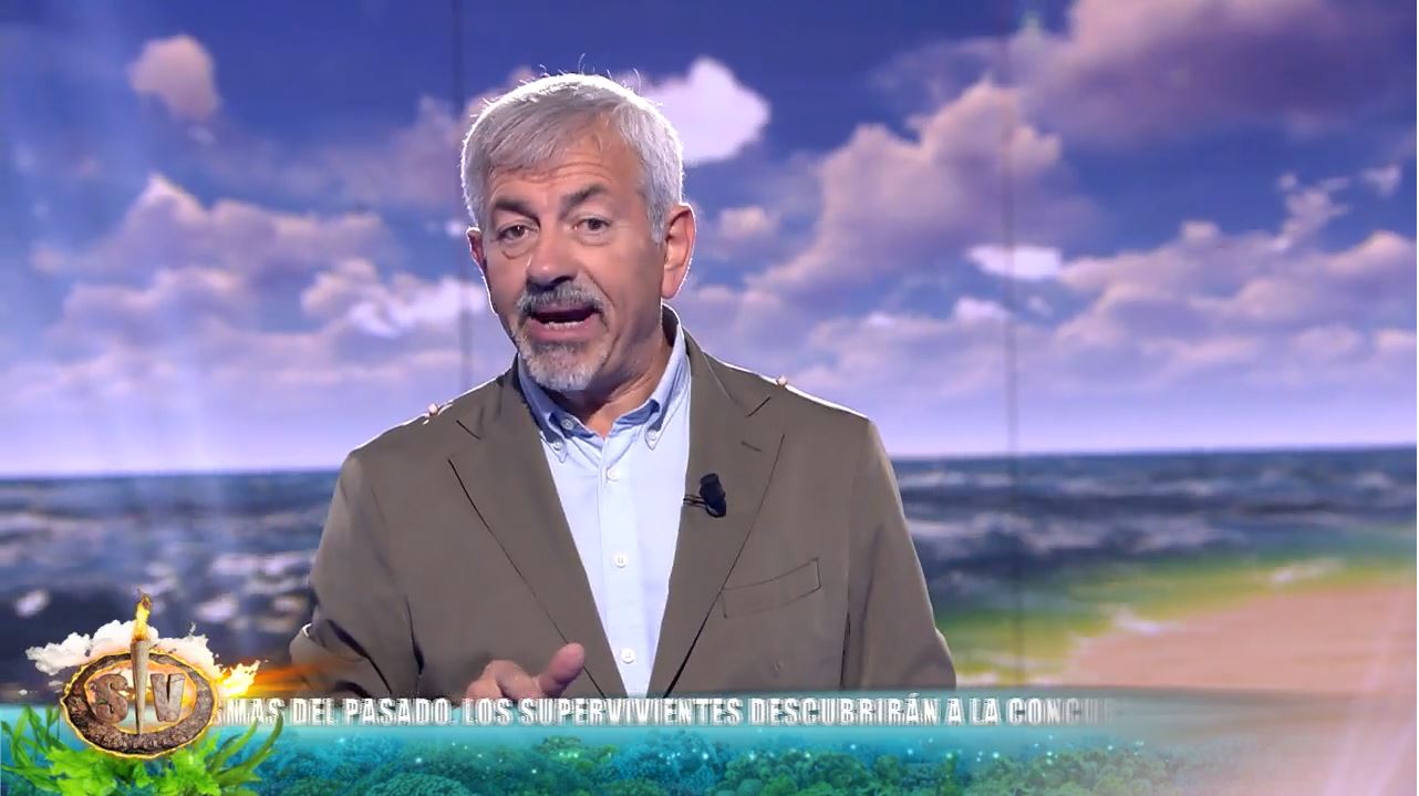 Carlos Sobera felicitó a su madre en directo en 'Supervivientes'.