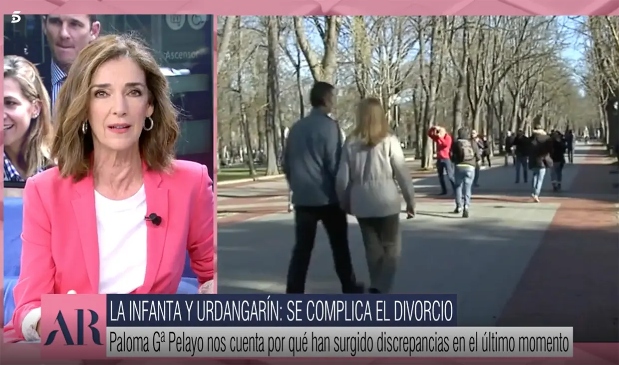 Paloma García Pelayo hablando de Iñaki Urdangarín y de Ainhoa Armentia en El Programa de Ana Rosa.