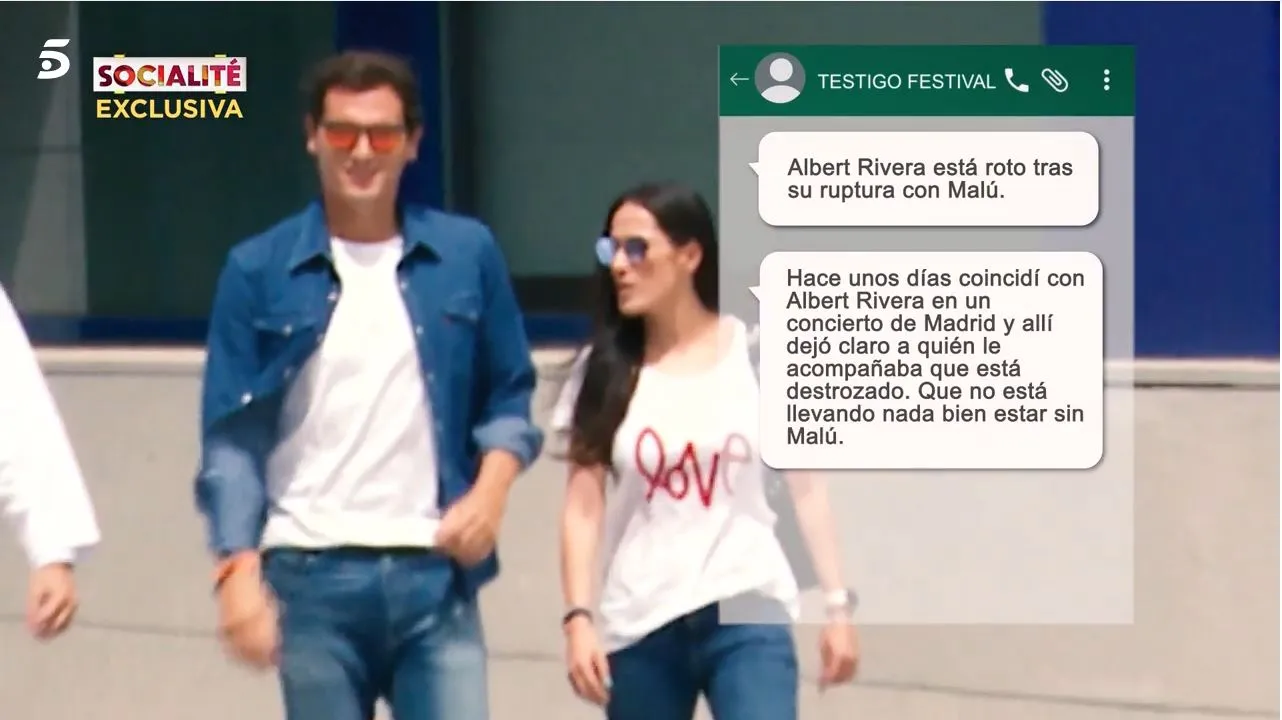 Albert Rivera y Malú han roto, según 'Socialité'.