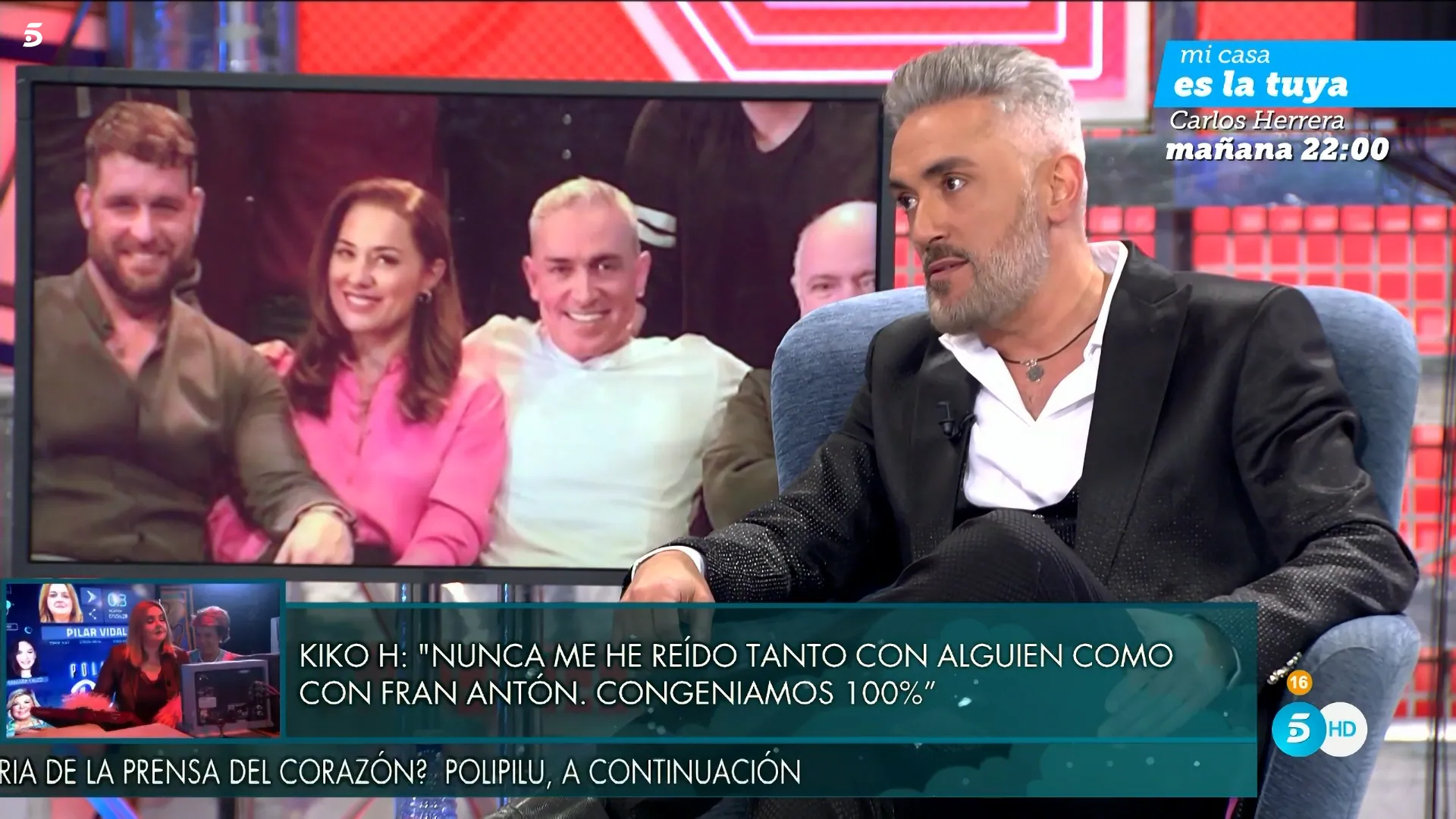 Kiko Hernández ha hablado sobre su relación con Fran Antón en el 'Deluxe' (Telecinco)