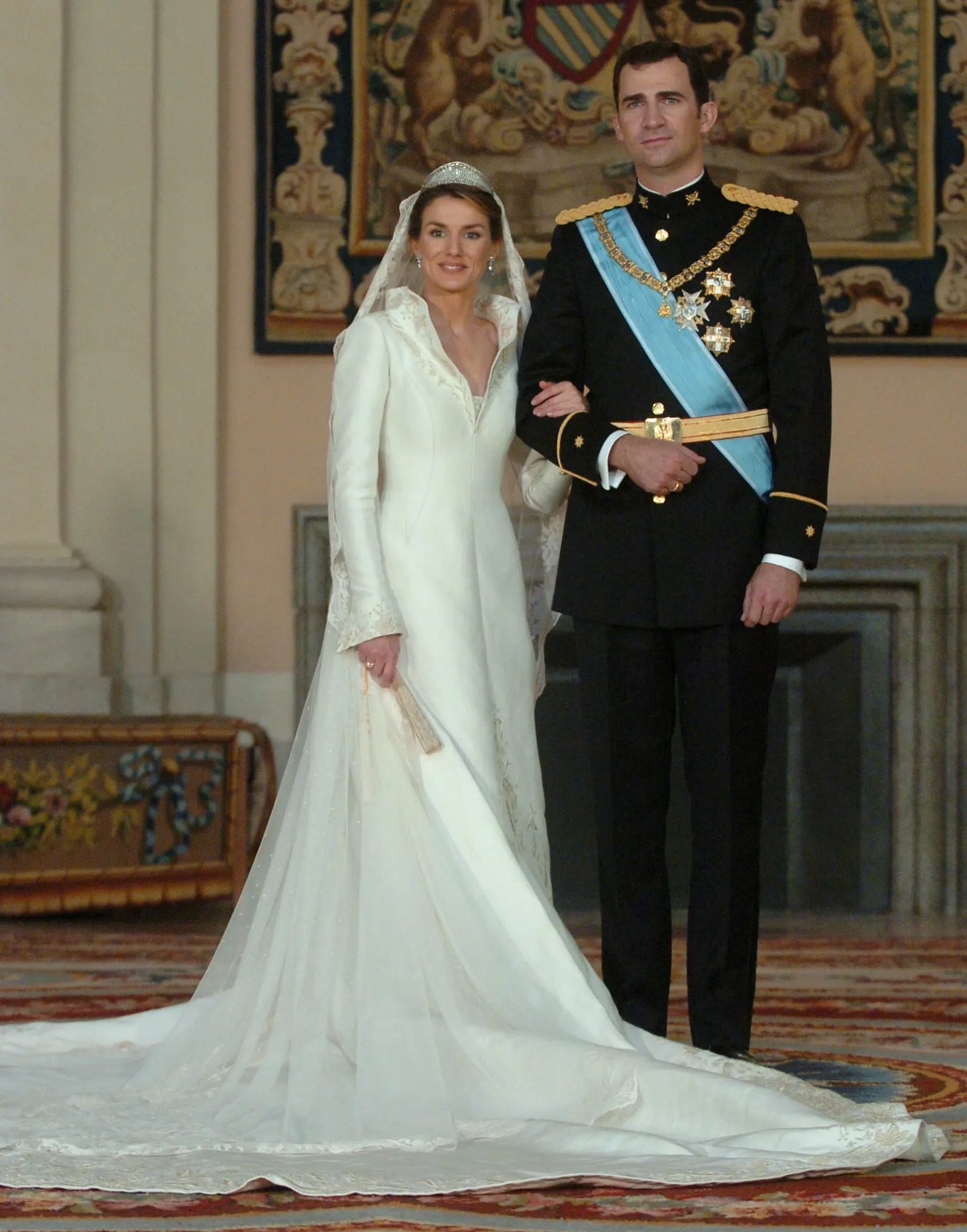 Foto de la reina Letizia y Felipe VI en su boda