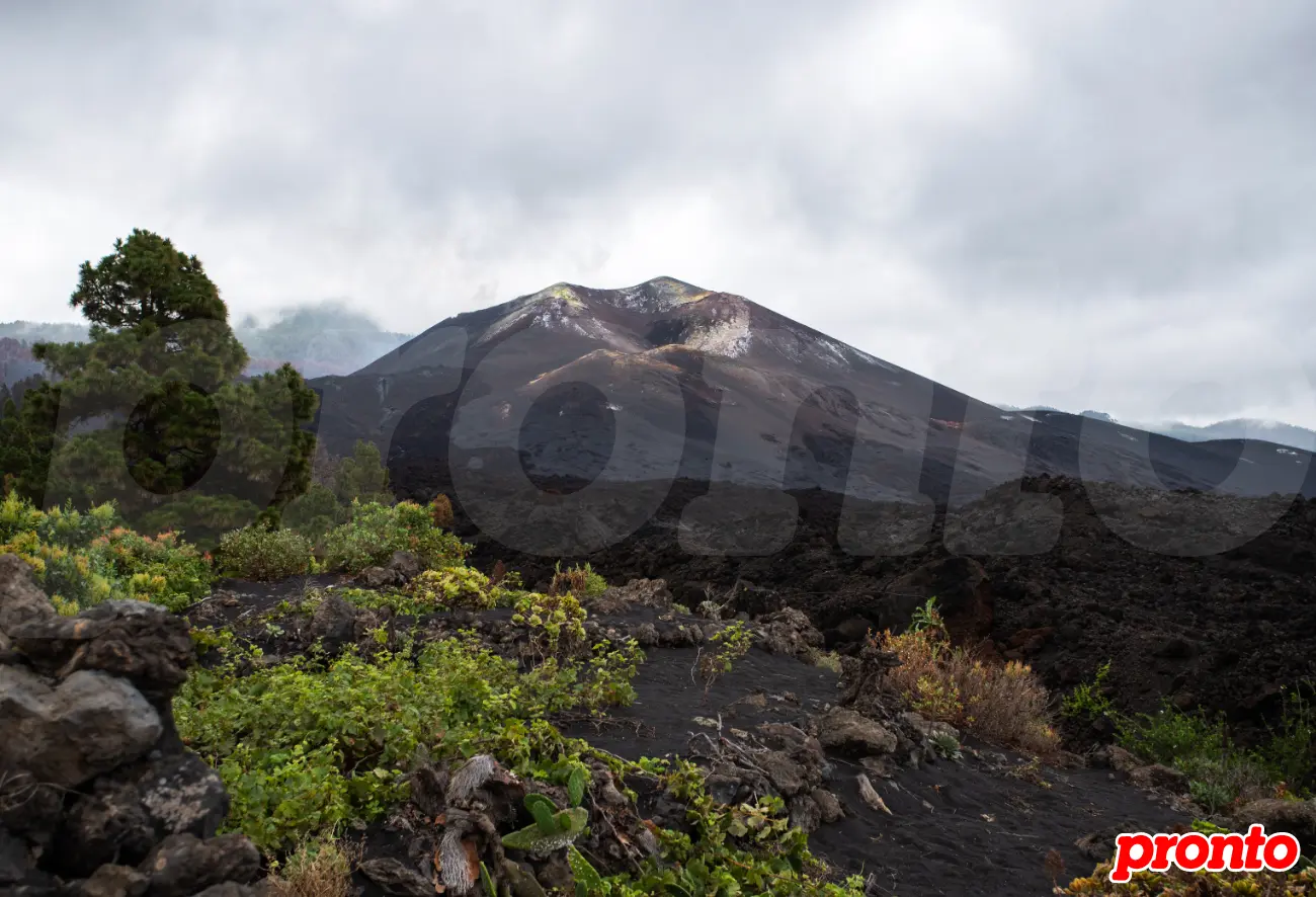 Volcán de Cumbre Vieja en La Palma.