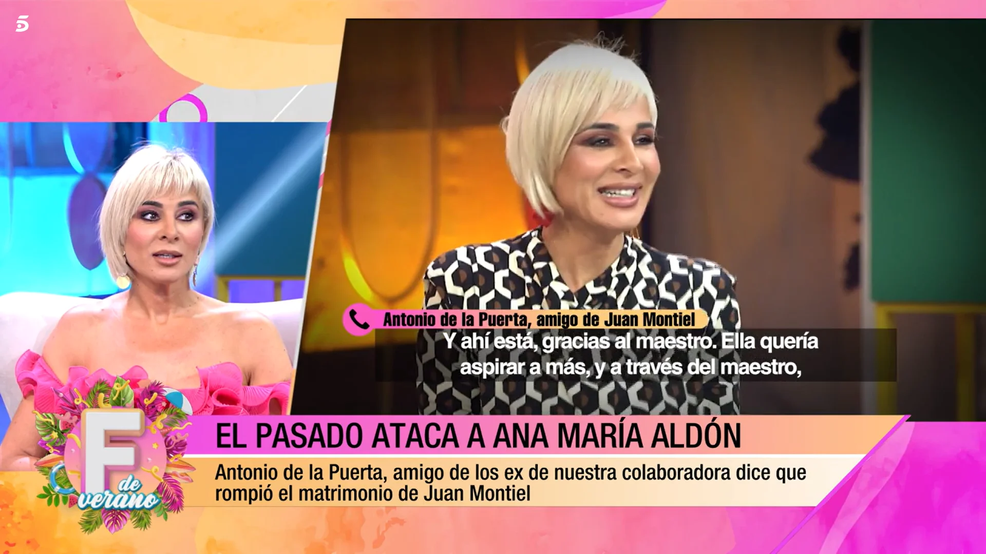 Ana María Aldón ha reaccionado a las acusaciones del amigo de su ex (Telecinco)