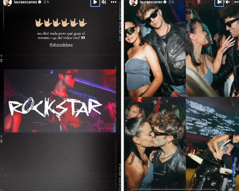 Laura Escanes habla por stories sobre el nuevo vídeo de Álvaro.