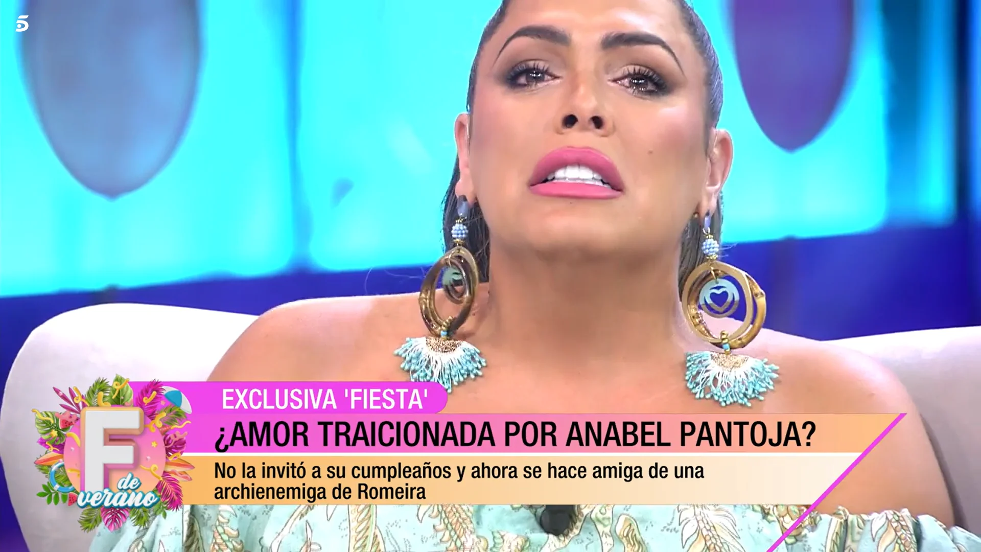 Amor Romeira se ha derrumbado al ver las imágenes de Sofía Suescun y Anabel (Telecinco)