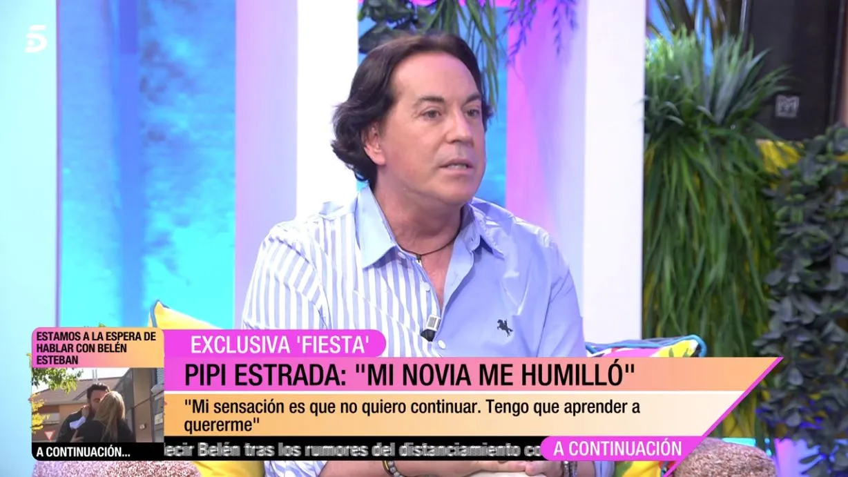Pipi Estrada ha confirmado su ruptura con Andreína.