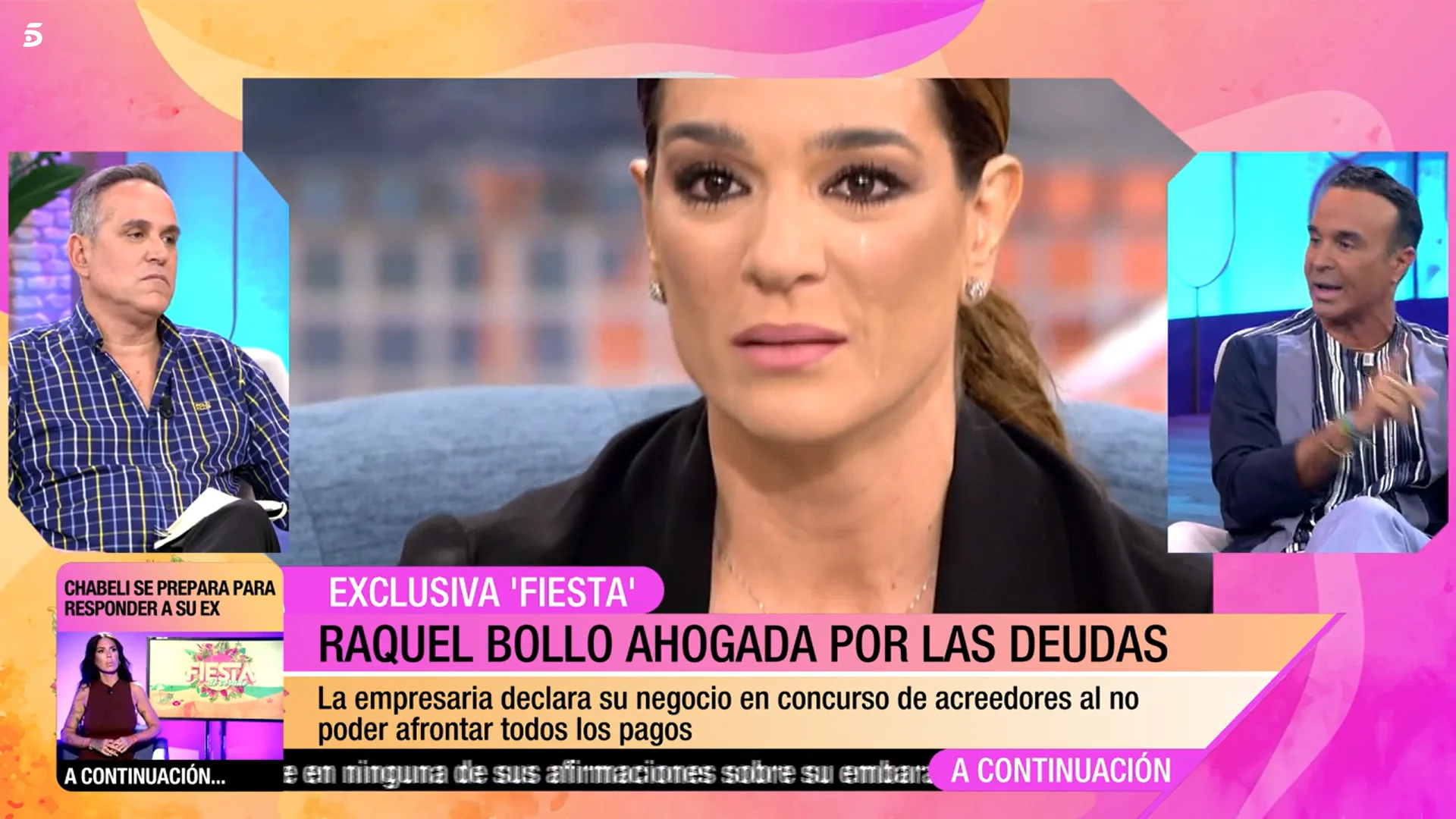 'Fiesta' ha destapado los problemas financieros de Raquel Bollo (Telecinco)