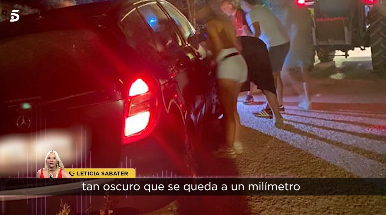 Leticia Sabater en un accidente de coche en imágenes de Socialité