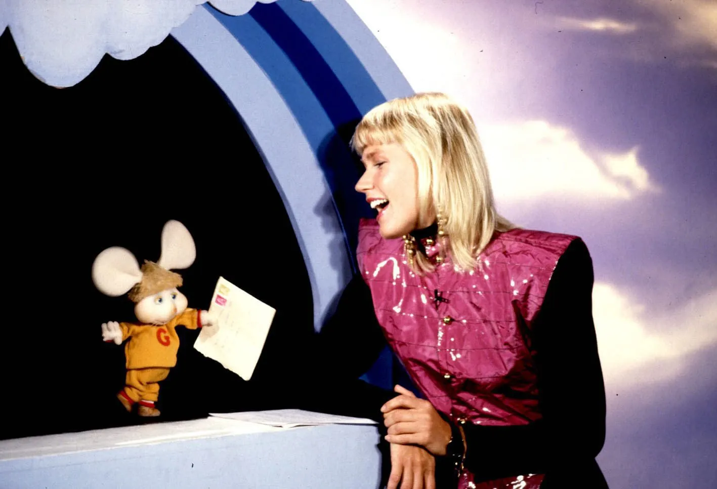 Xuxa, en el programa que tuvo en Telecinco en los años 90.