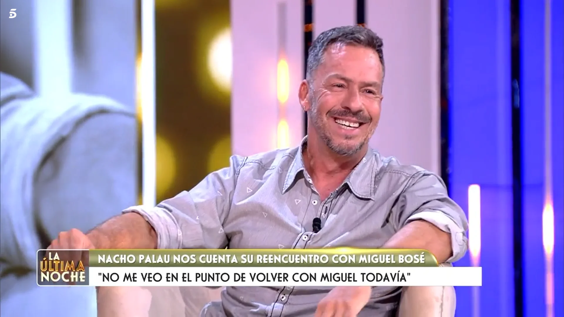 Nacho Palau habló sobre su reencuentro con Miguel Bosé en 'La última noche' (Telecinco)