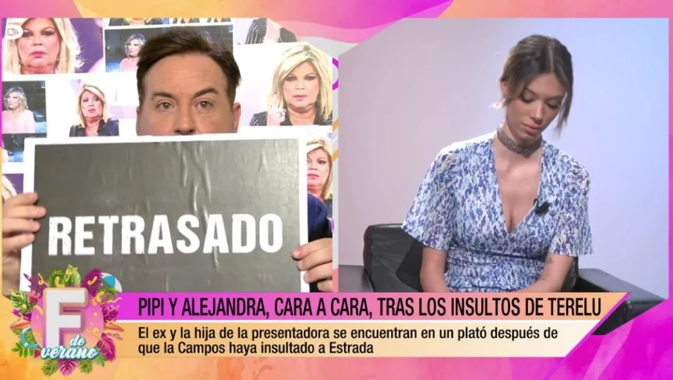 Pipi Estrada llama "opresora" a Terelu delante de Alejandra Rubio (captura Telecinco)
