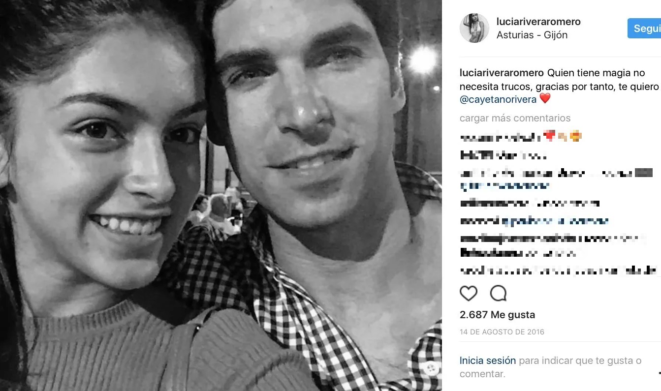 Lucía Rivera demuestra en Instagram su cariño a su padre.