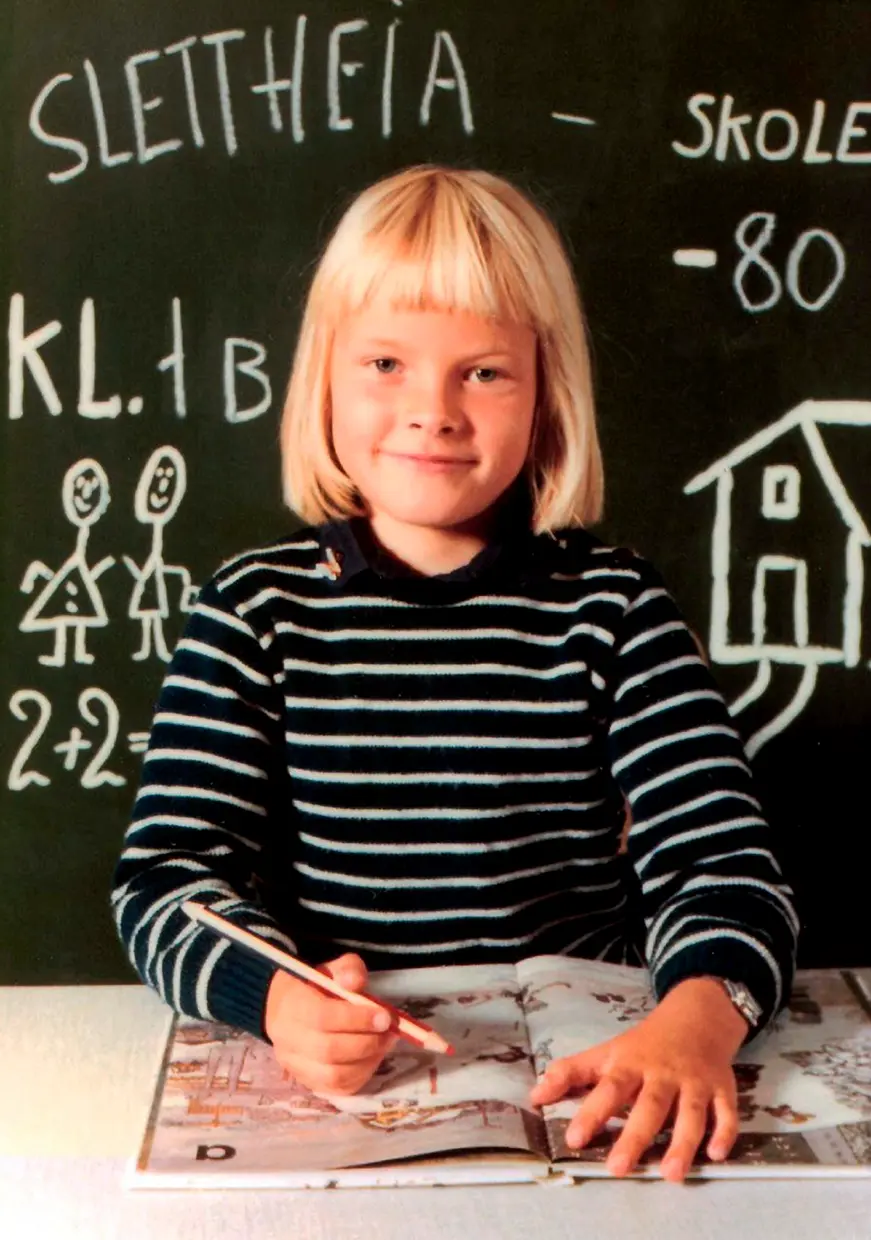 Mette-Marit en la escuela infantil