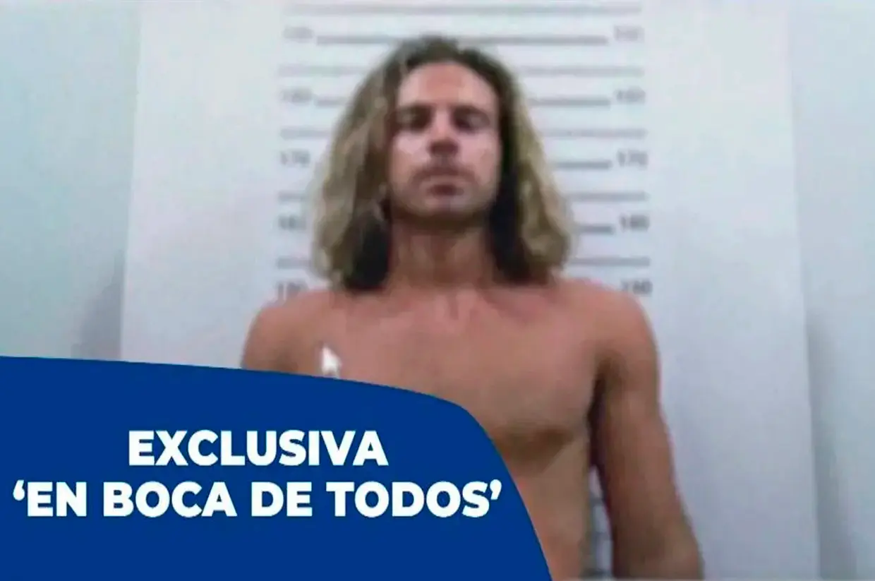 Daniel Sancho tras ingresar en prision