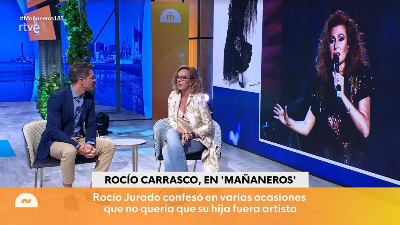 Rocío Carrasco, en 'Mañaneros'.