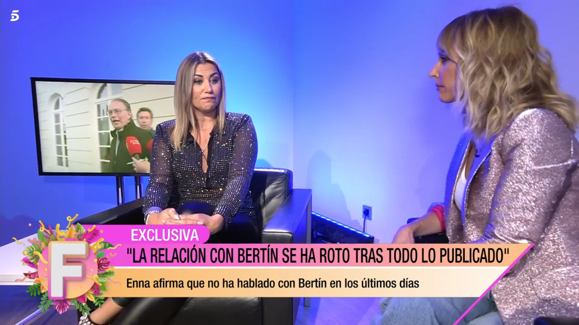 Encarna Navarro hablando con Emma sobre su relación con Bertín (Telecinco)